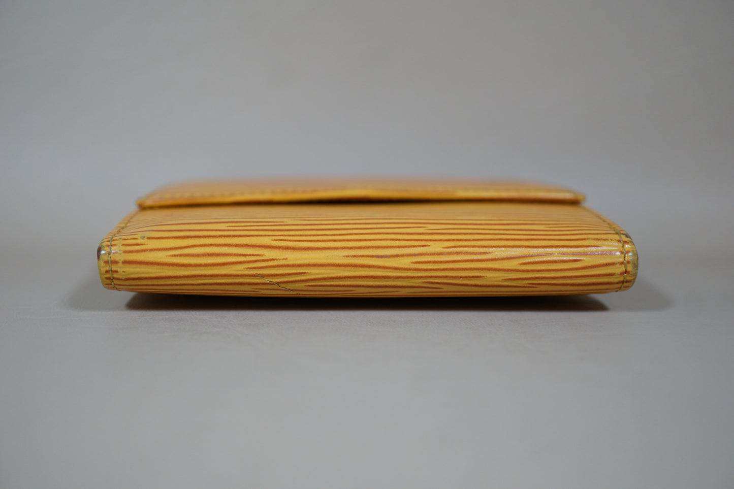 Louis Vuitton Yellow Epi Portomone Bie Cult Credit M63489 Wallet
