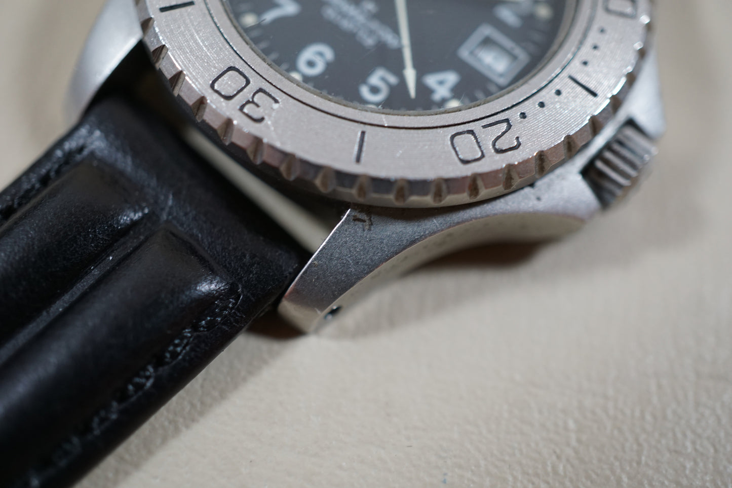 Vintage Hamilton x LL Bean Khaki 8587 Rare Ladies Black Dial Quartz