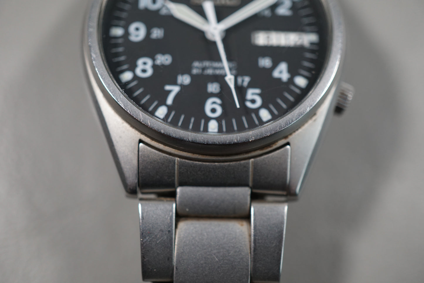 Seiko SKX427 7S26 Black Dial Field Military Style Automatic Watch