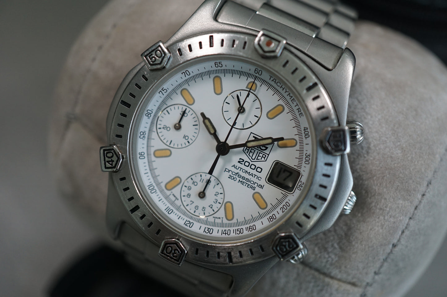 Tag Heuer 2000 169.806 200 Meters White Dial Chronograph Automatic Watch