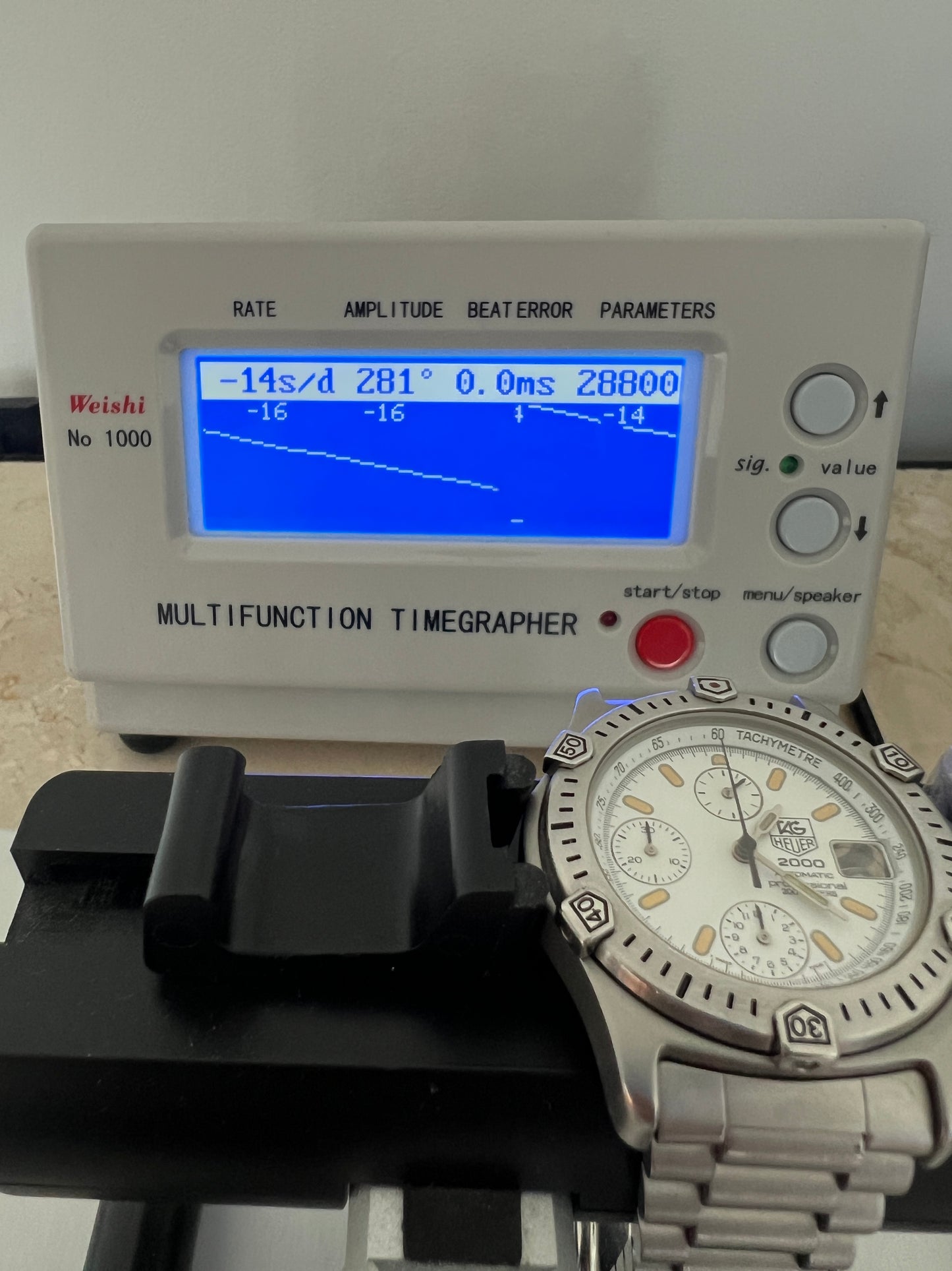 Tag Heuer 2000 169.806 200 Meters White Dial Chronograph Automatic Watch