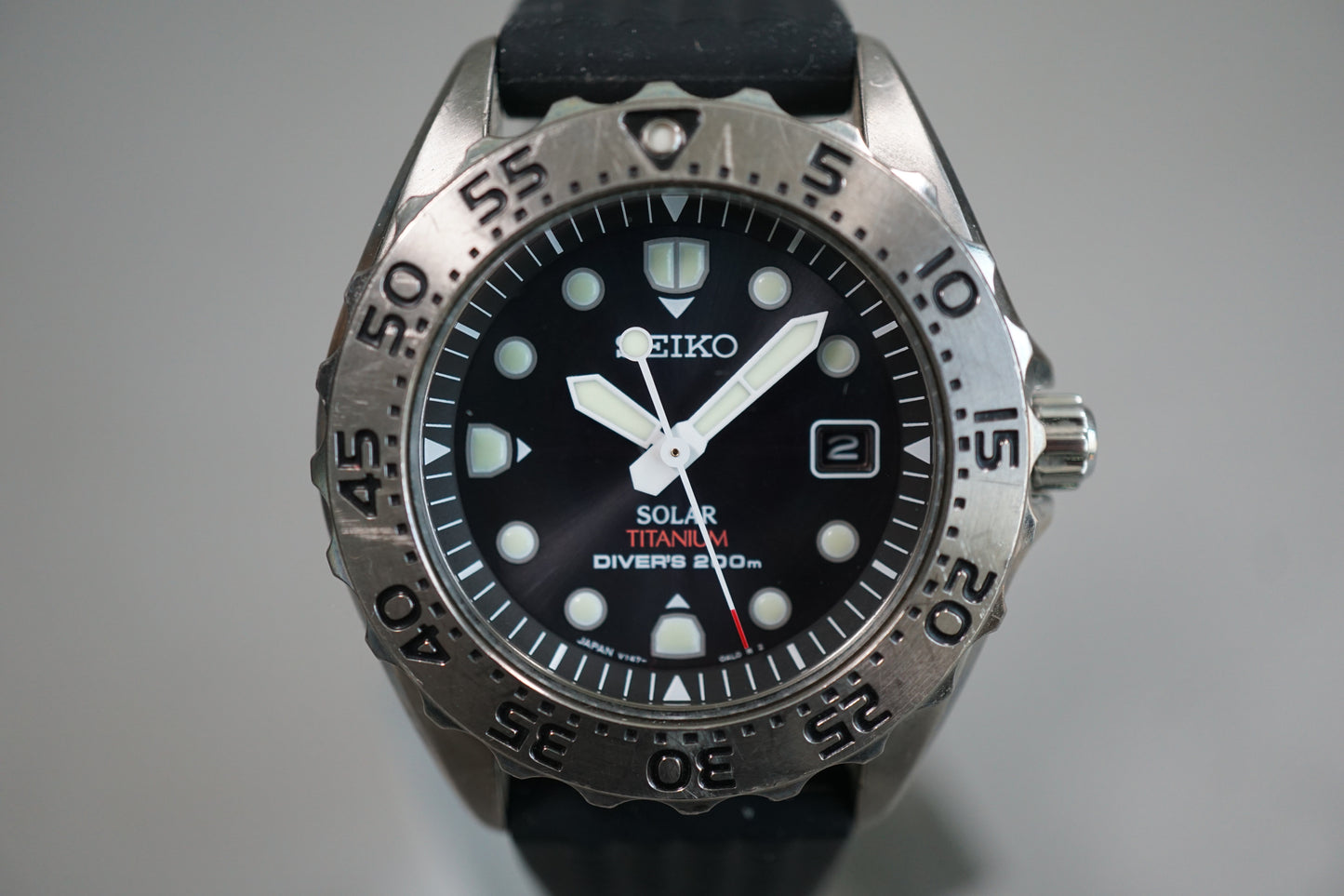 Seiko Prospex SBCB007 V147 Titanium Divers 200M Solar Quartz Watch