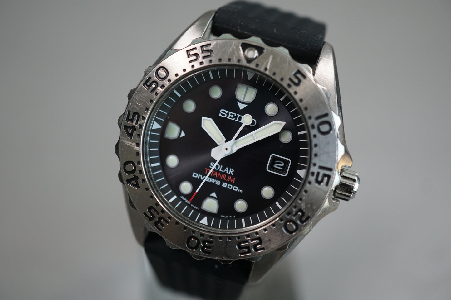 Seiko Prospex SBCB007 V147 Titanium Divers 200M Solar Quartz Watch