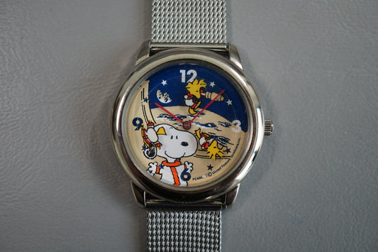 NOS Vintage Citizen N000-202 Snoopy Astronaut Ladies Quartz Watch