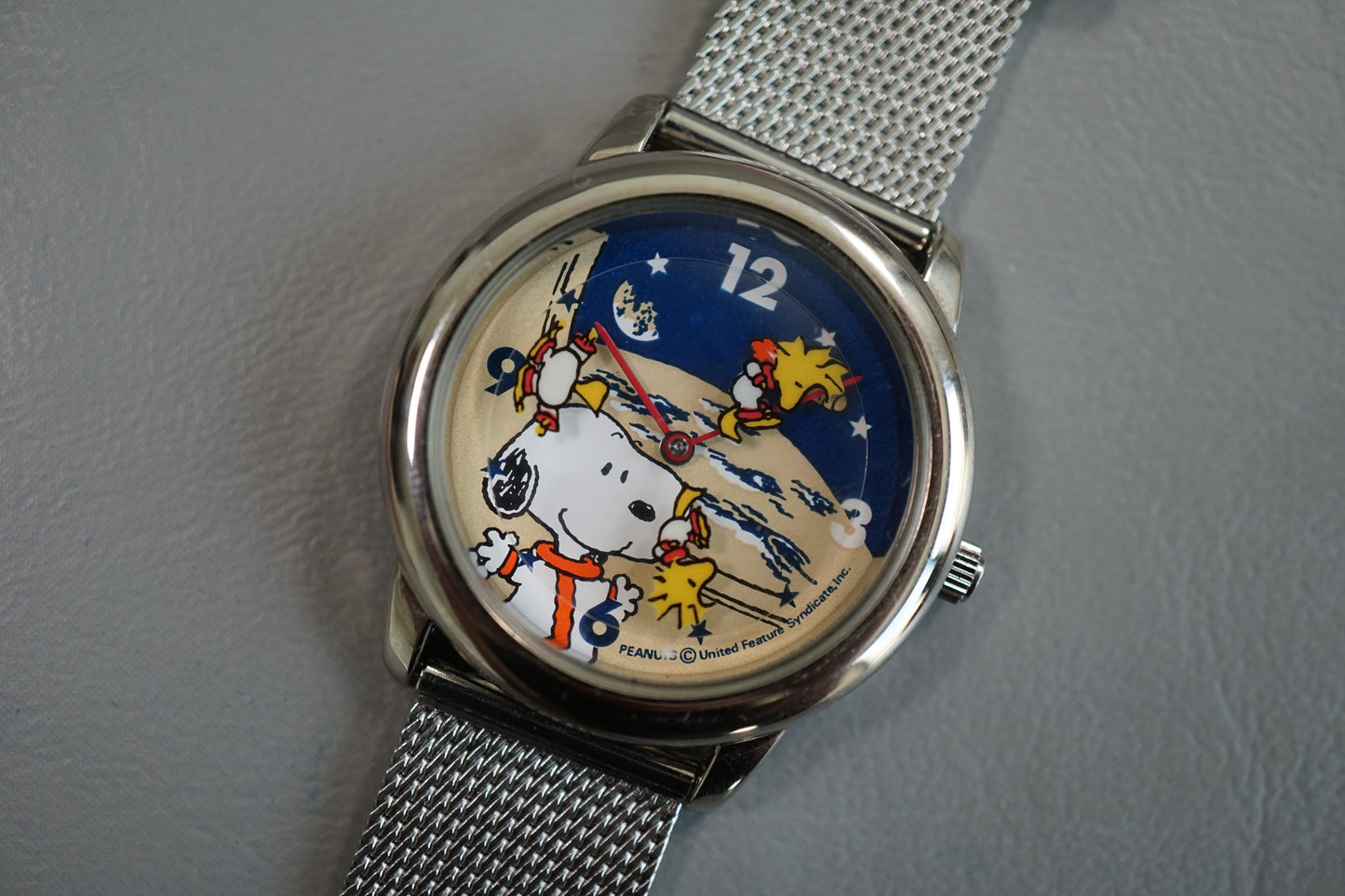 NOS Vintage Citizen N000-202 Snoopy Astronaut Ladies Quartz Watch