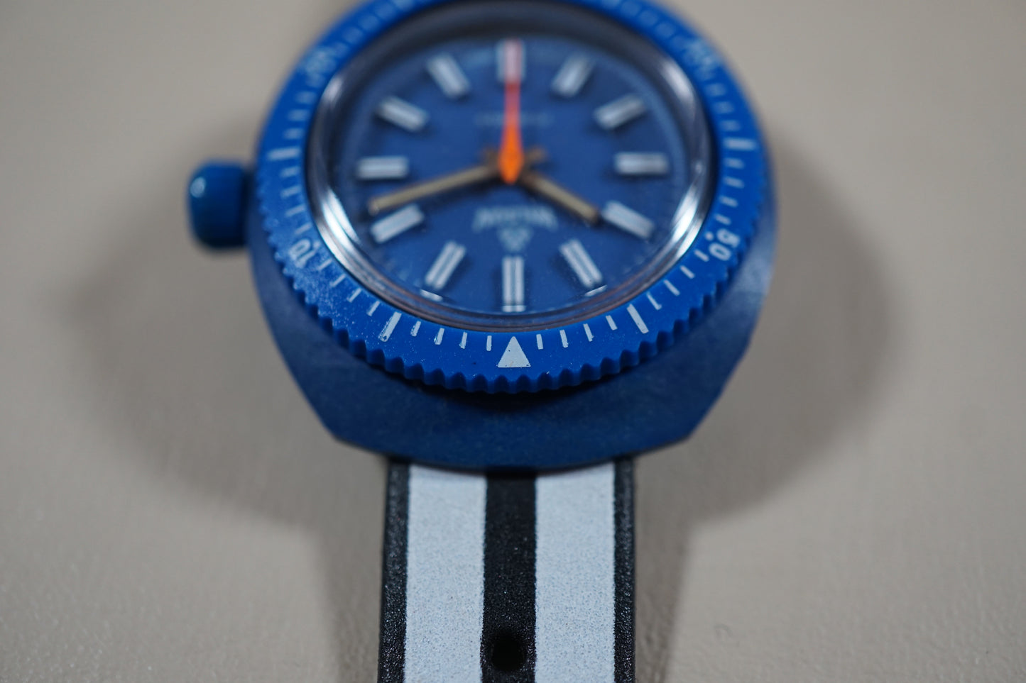 Vintage Wilson Mini Diver 17 JEWELS Blue Swiss Hand-wound Mechanical