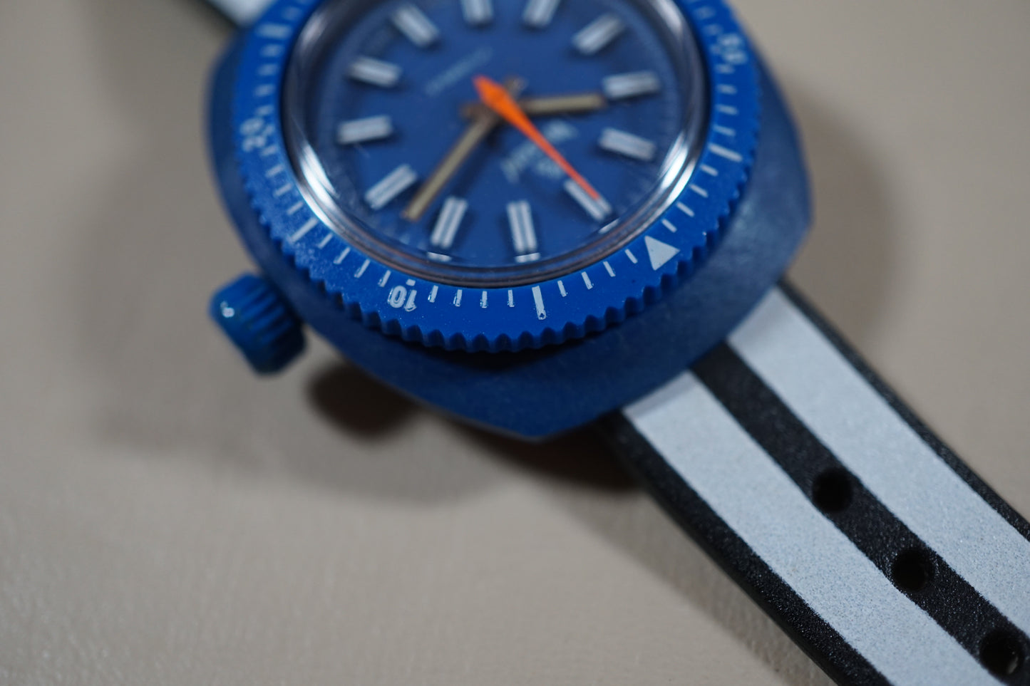 Vintage Wilson Mini Diver 17 JEWELS Blue Swiss Hand-wound Mechanical