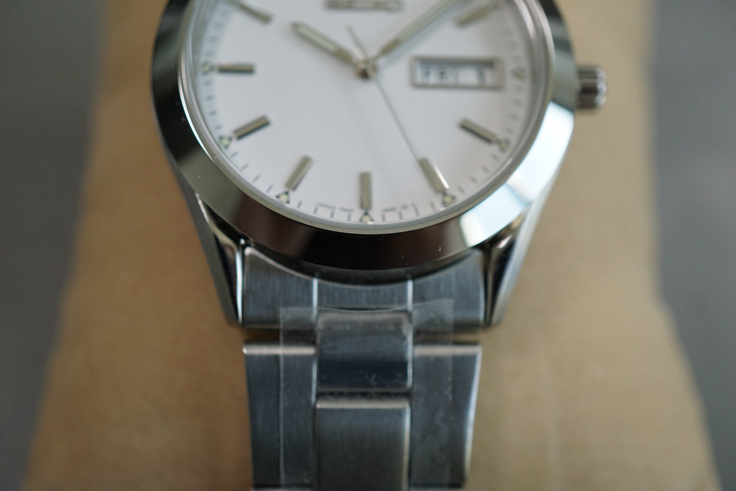 Unworn Seiko Selection SCDC083 7N43 Silver Dial Quartz Watch