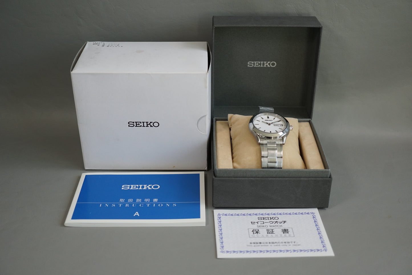 Unworn Seiko Selection SCDC083 7N43 Silver Dial Quartz Watch