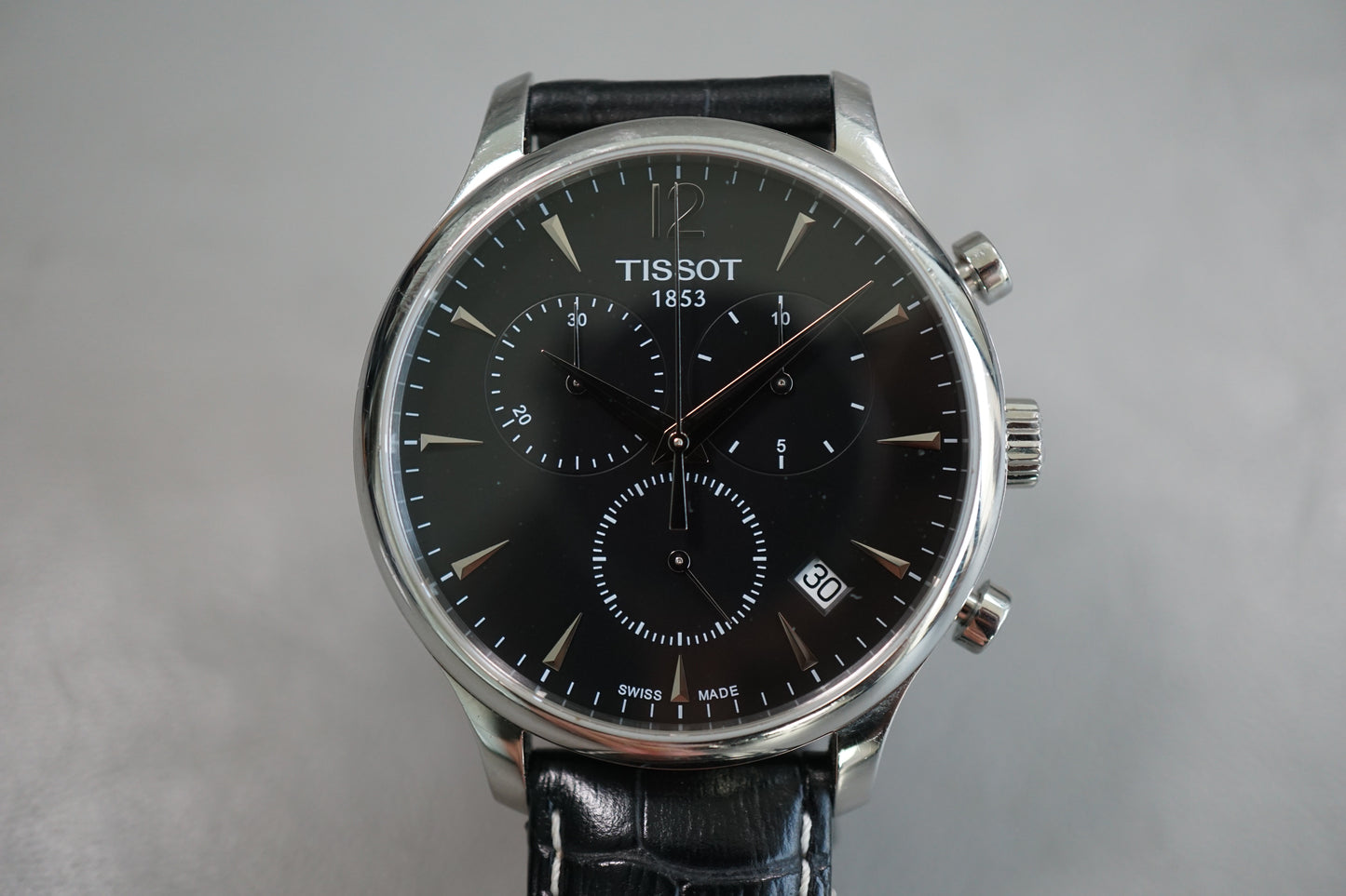 Tissot Tradition T063.617.16.057.00 Black Dial Quartz Chronograph Watch