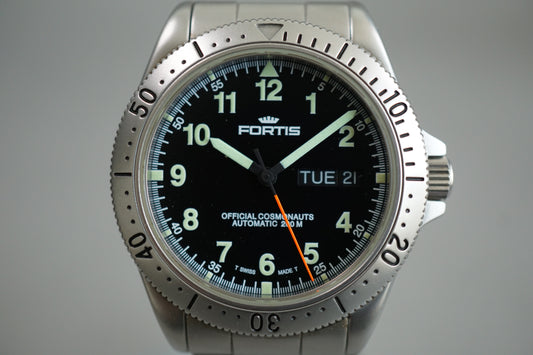 Fortis 610.22.158.1 Official Cosmonauts Black Dial Automatic Watch