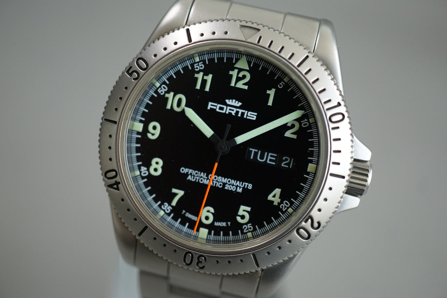 Fortis 610.22.158.1 Official Cosmonauts Black Dial Automatic Watch