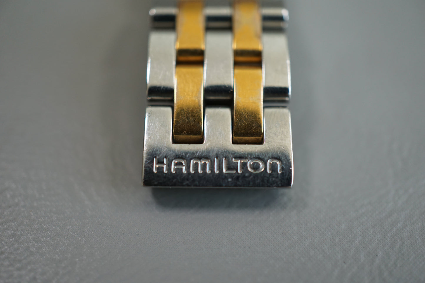 Hamilton 6202 Two Tone Rectangular Ladies Quartz Watch