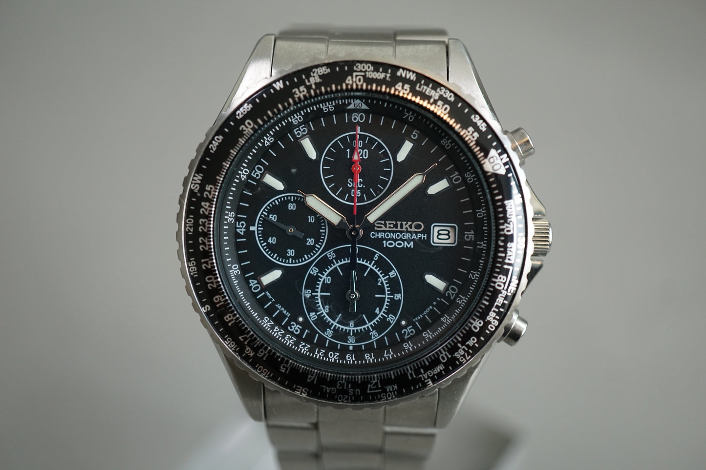 Seiko SND253 7T92 Flightmaster Pilot Chronograph Quartz Watch