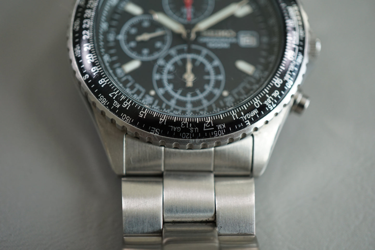 Seiko SND253 7T92 Flightmaster Pilot Chronograph Quartz Watch