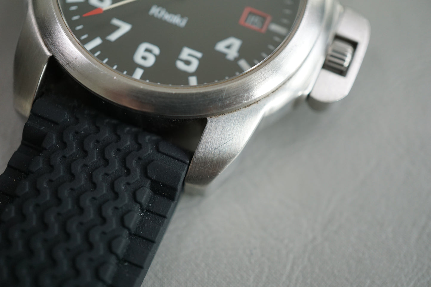 Hamilton Field H614110 Field Black Dial Crown Guard Quartz Watch For Repair