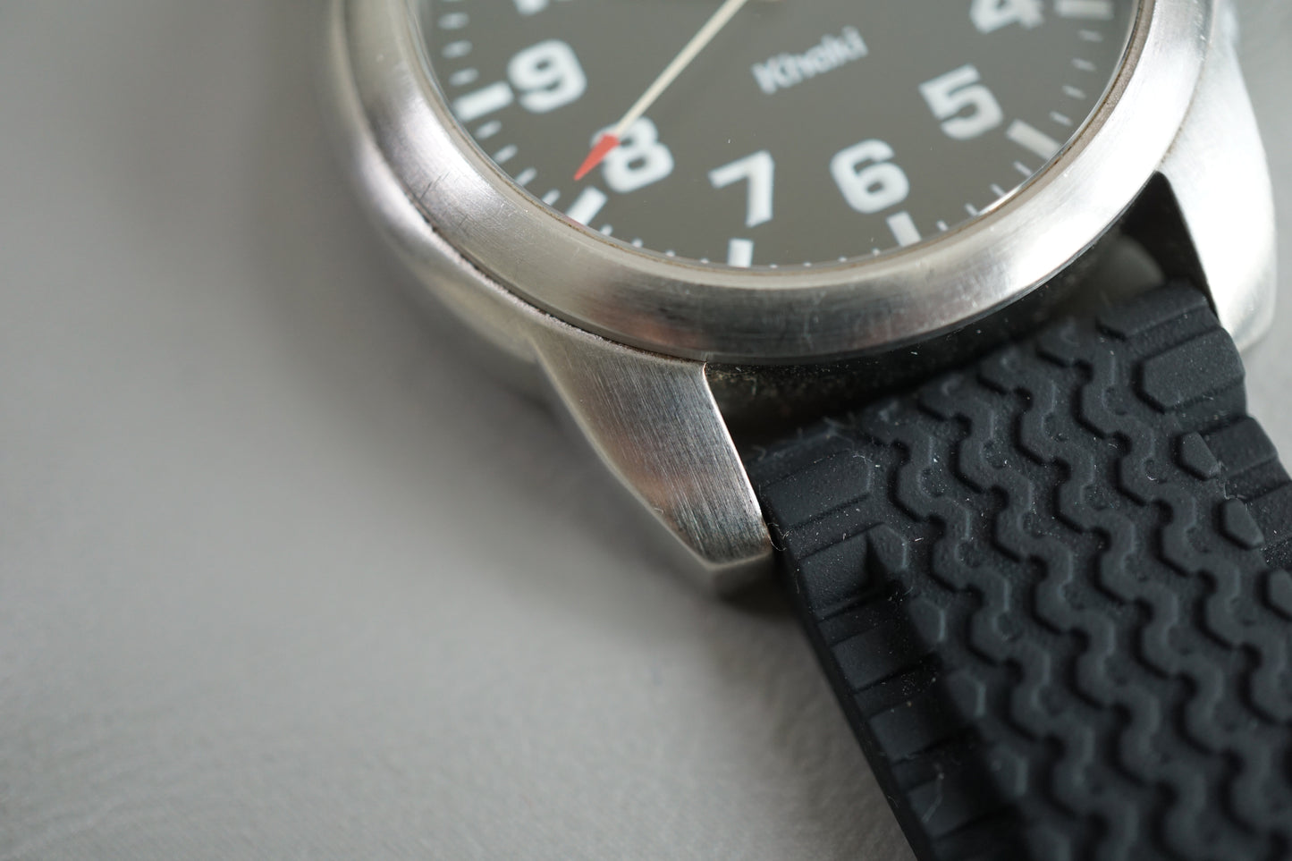 Hamilton Field H614110 Field Black Dial Crown Guard Quartz Watch For Repair