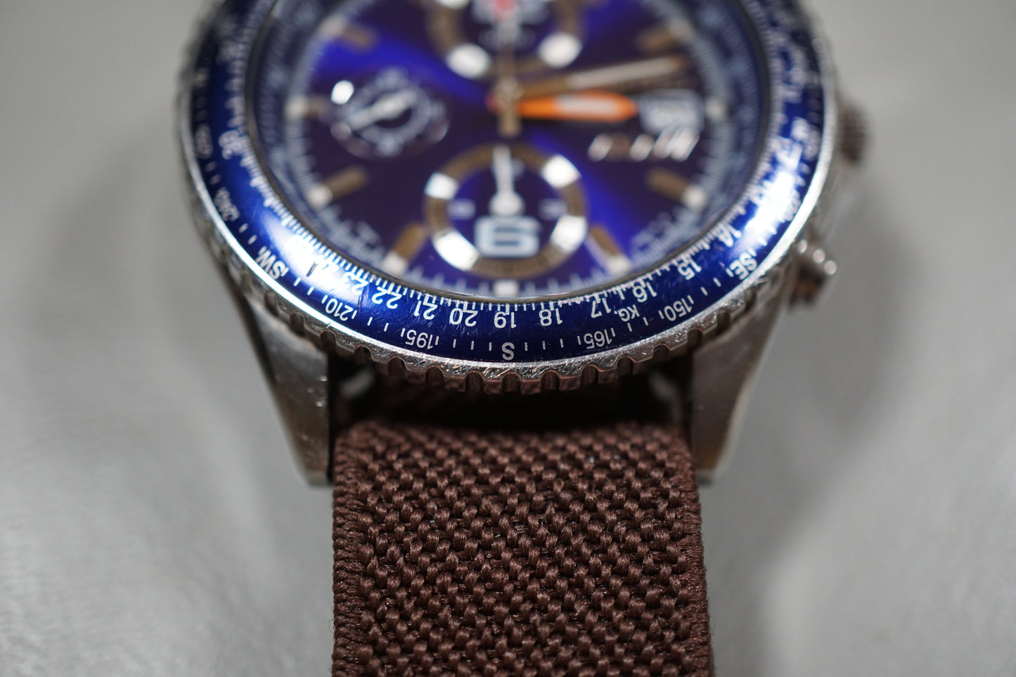 Seiko Flightmaster 7T92-0CF0 ANA Chronograph Tachymeter Pilots Quartz Watch