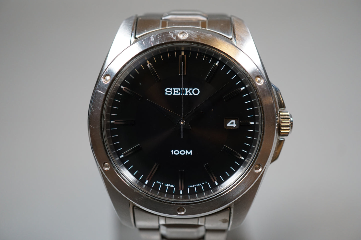 Seiko SGEF81 7N42 Black Dial Dress Quartz Watch