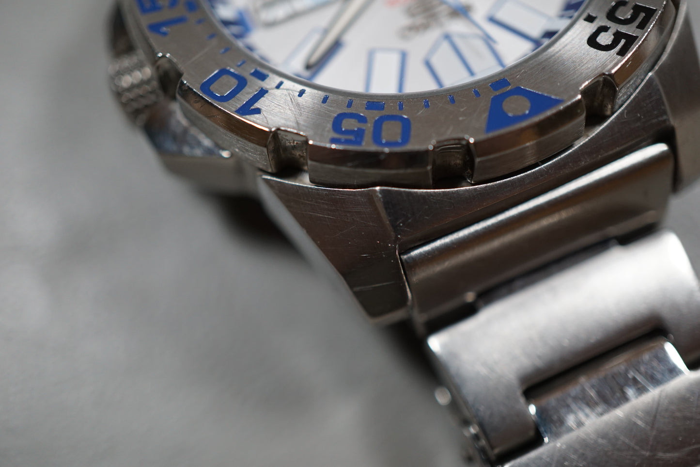 Seiko 5 Sports SRP481 4R36 White Blue "Baby Ice Monster" Automatic Watch