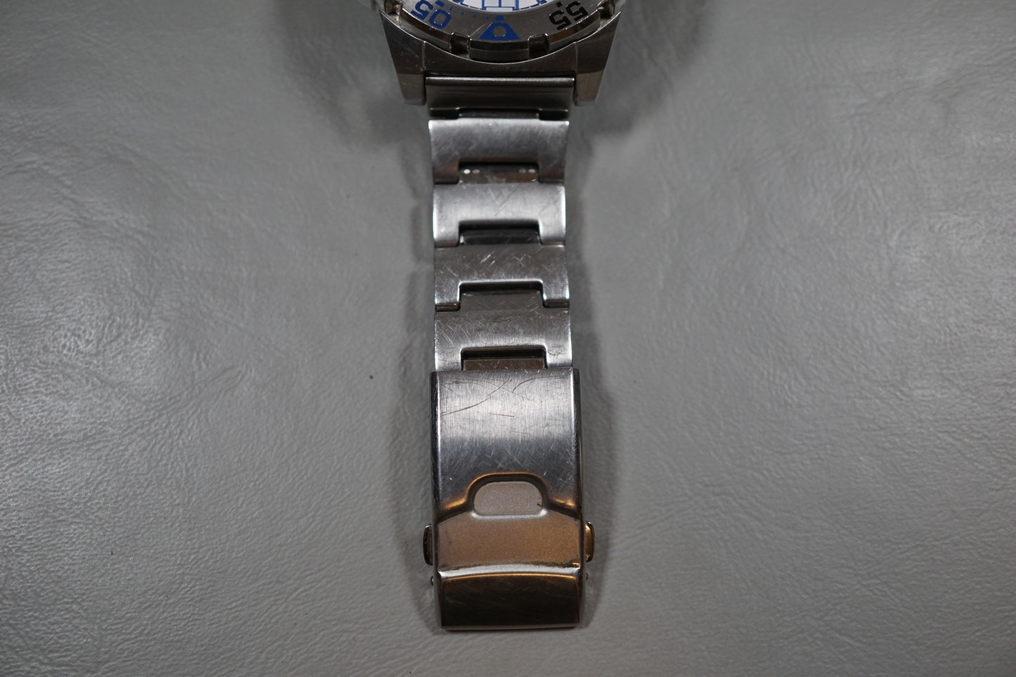 Seiko 5 Sports SRP481 4R36 White Blue "Baby Ice Monster" Automatic Watch