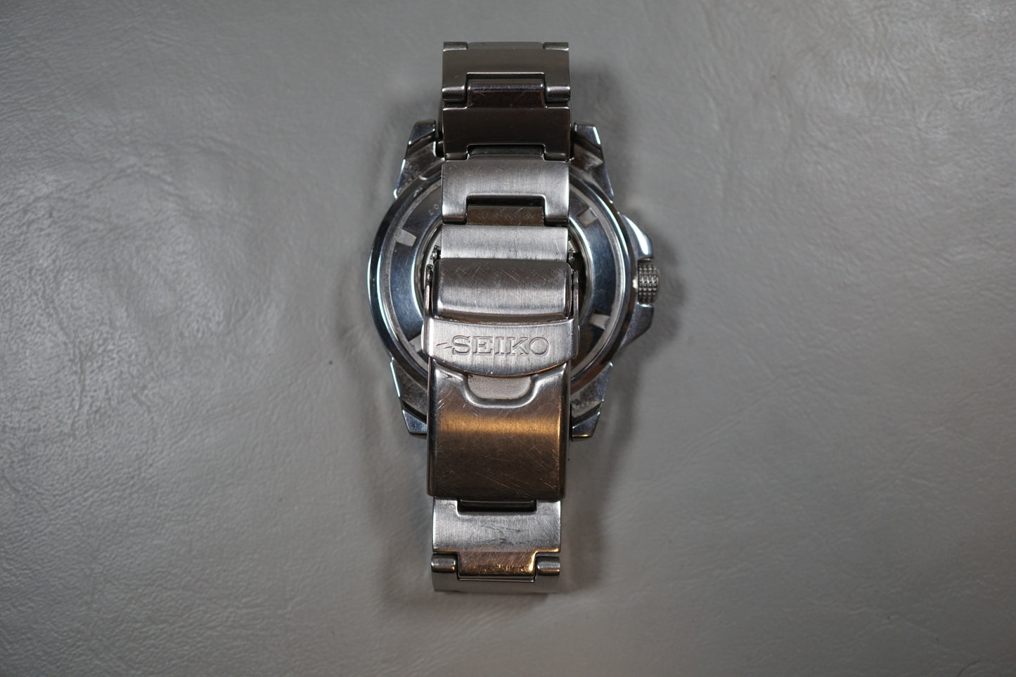 Seiko 5 Sports SRP481 4R36 White Blue "Baby Ice Monster" Automatic Watch