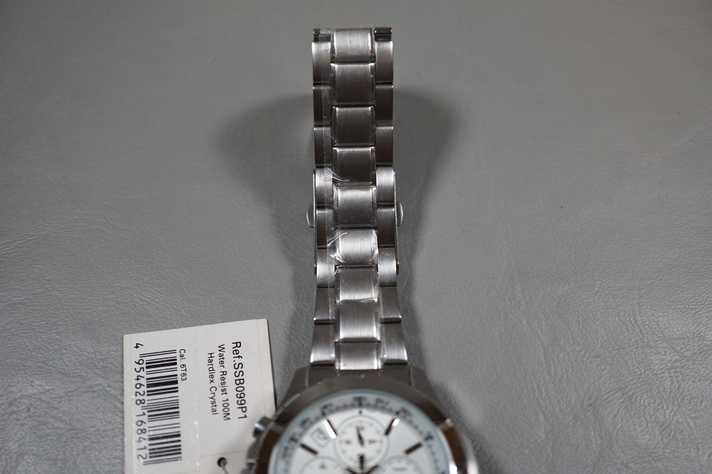 New Seiko SSB099P1 6T63 White Dial Quartz Chronograph Watch