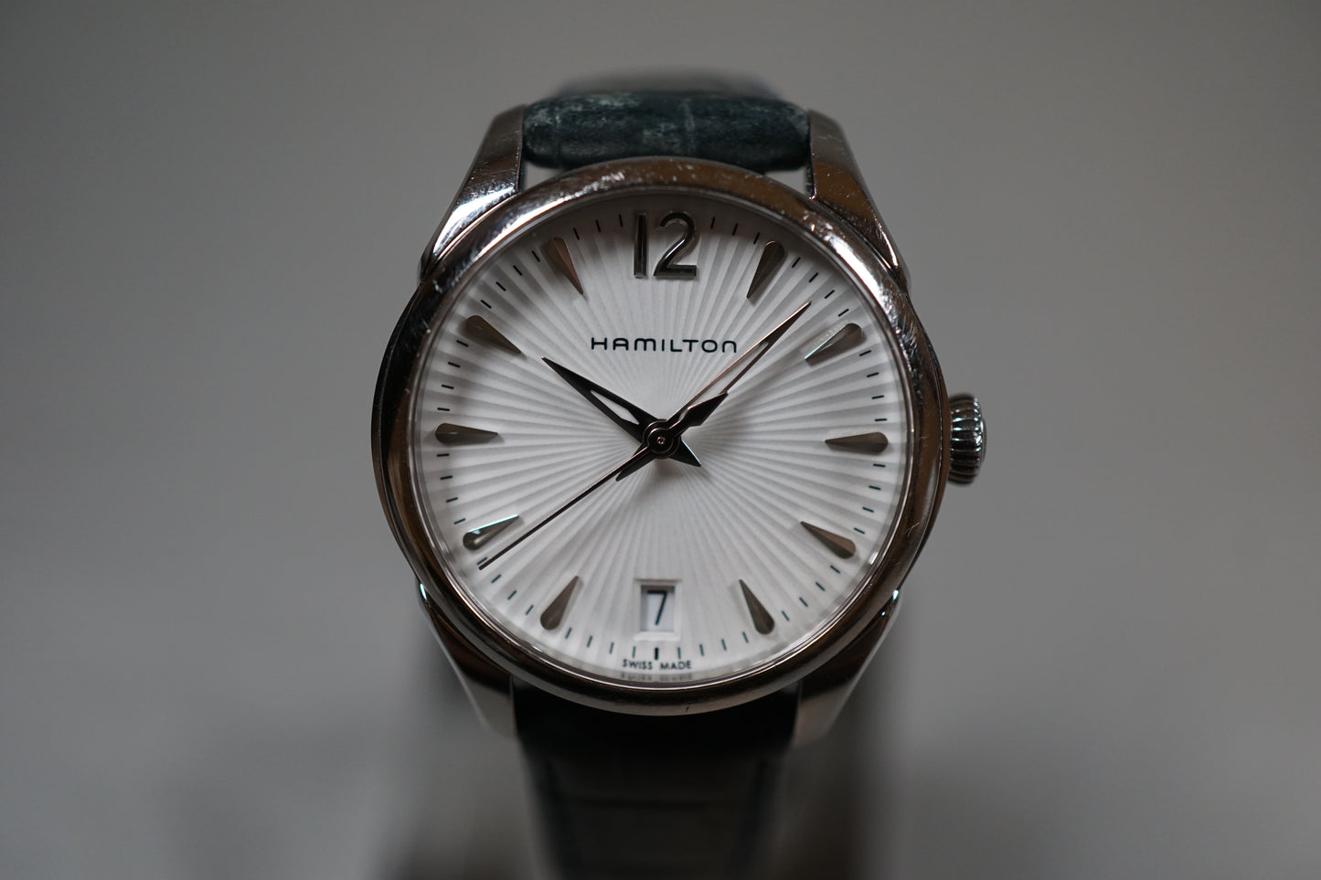 Hamilton Jazzmaster H42211655 Textured White Dial Ladies Quartz Watch