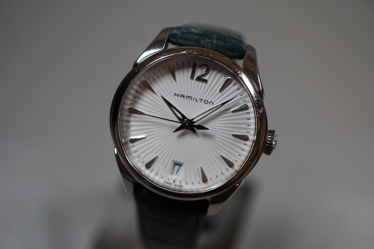 Hamilton Jazzmaster H42211655 Textured White Dial Ladies Quartz Watch