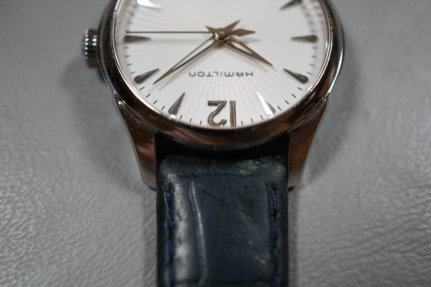 Hamilton Jazzmaster H42211655 Textured White Dial Ladies Quartz Watch