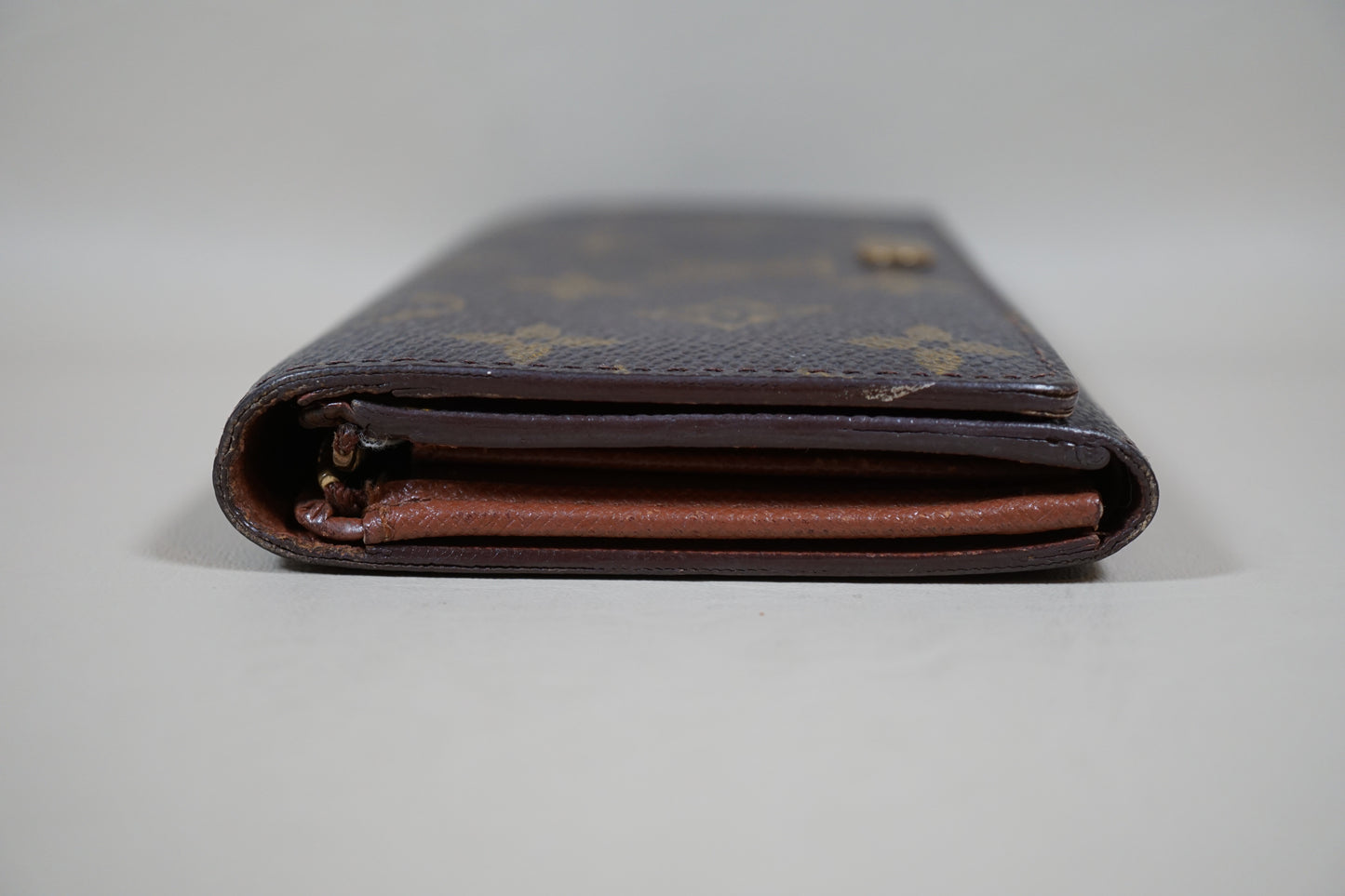 Louis Vuitton Portomone Bier Tresor Monogram M61730 Wallet Broken Zipper