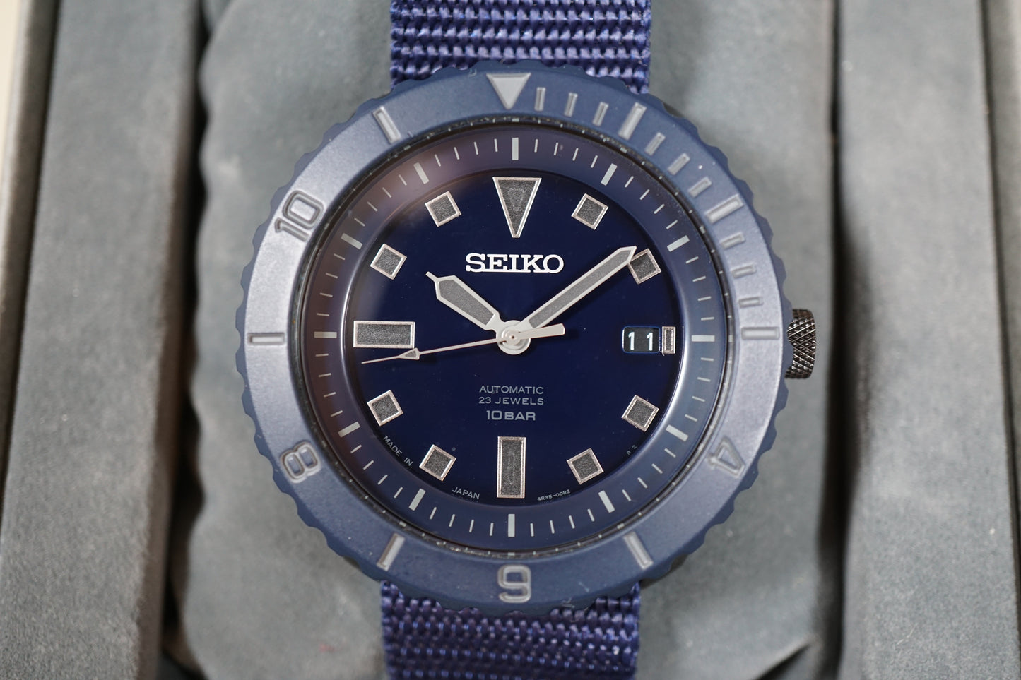 Seiko x Nano Universe Spirit SCVE033 4R35 JDM Blue Ghost Automatic