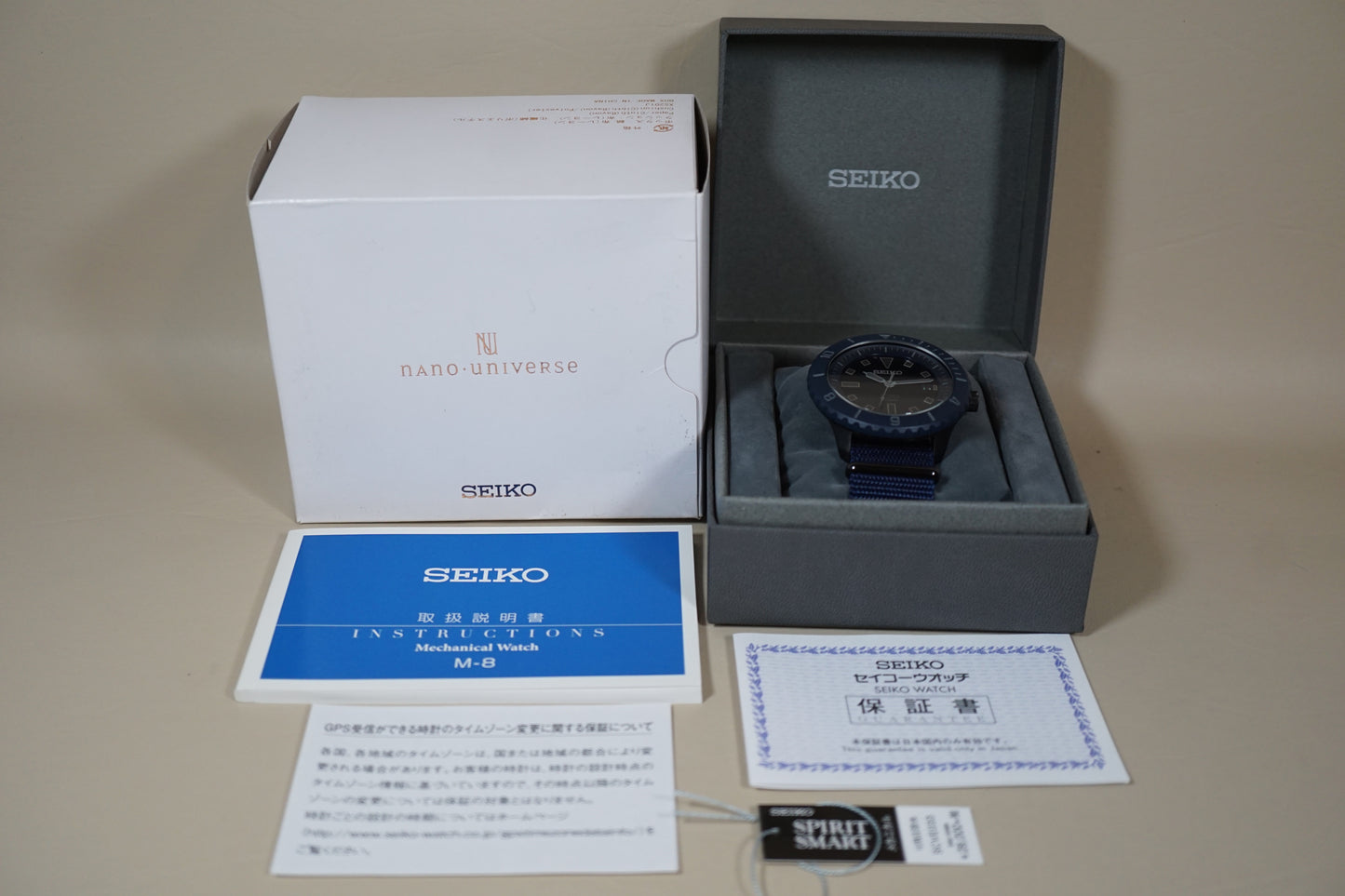 Seiko x Nano Universe Spirit SCVE033 4R35 JDM Blue Ghost Automatic