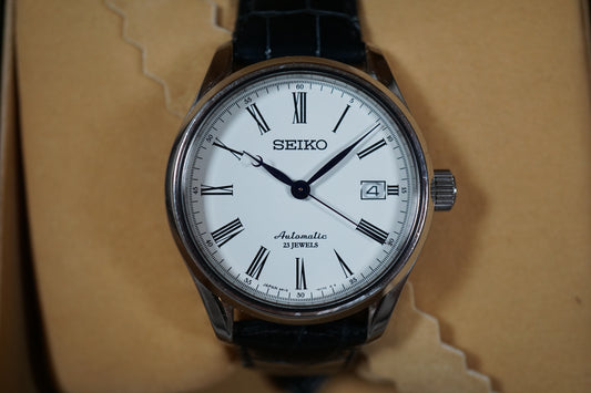 Seiko Presage SARX019 6R15 White Enamel Dial Automatic