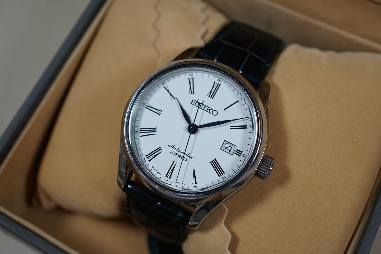 Seiko Presage SARX019 6R15 White Enamel Dial Automatic