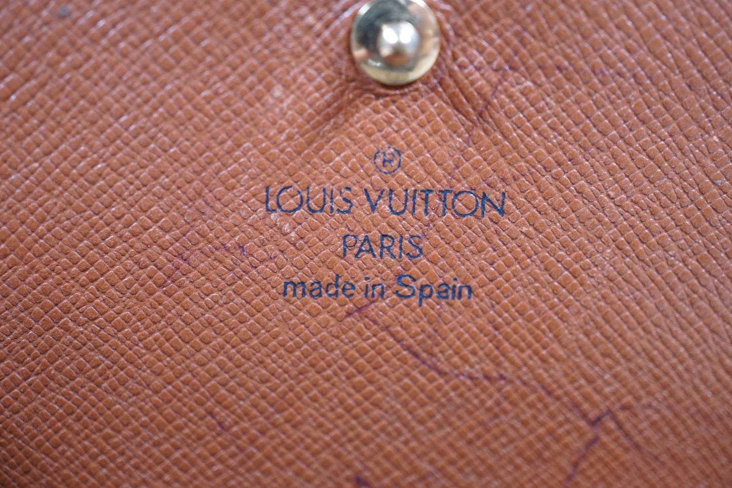 Louis Vuitton Portomone Bier Tresor Monogram M61730 Wallet Broken Zipper