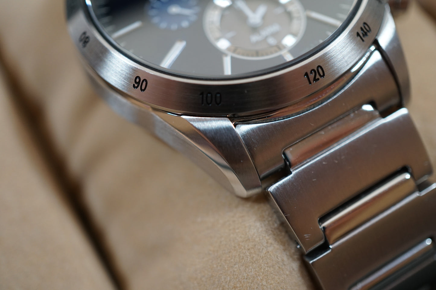 Seiko Spirit SBPY115 V172 Chonograph Blue Solar Quartz