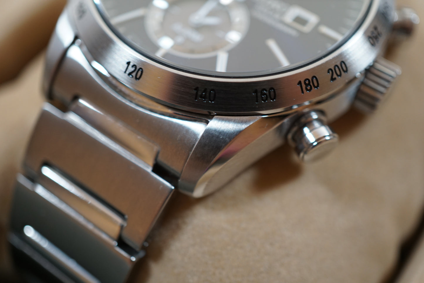 Seiko Spirit SBPY115 V172 Chonograph Blue Solar Quartz