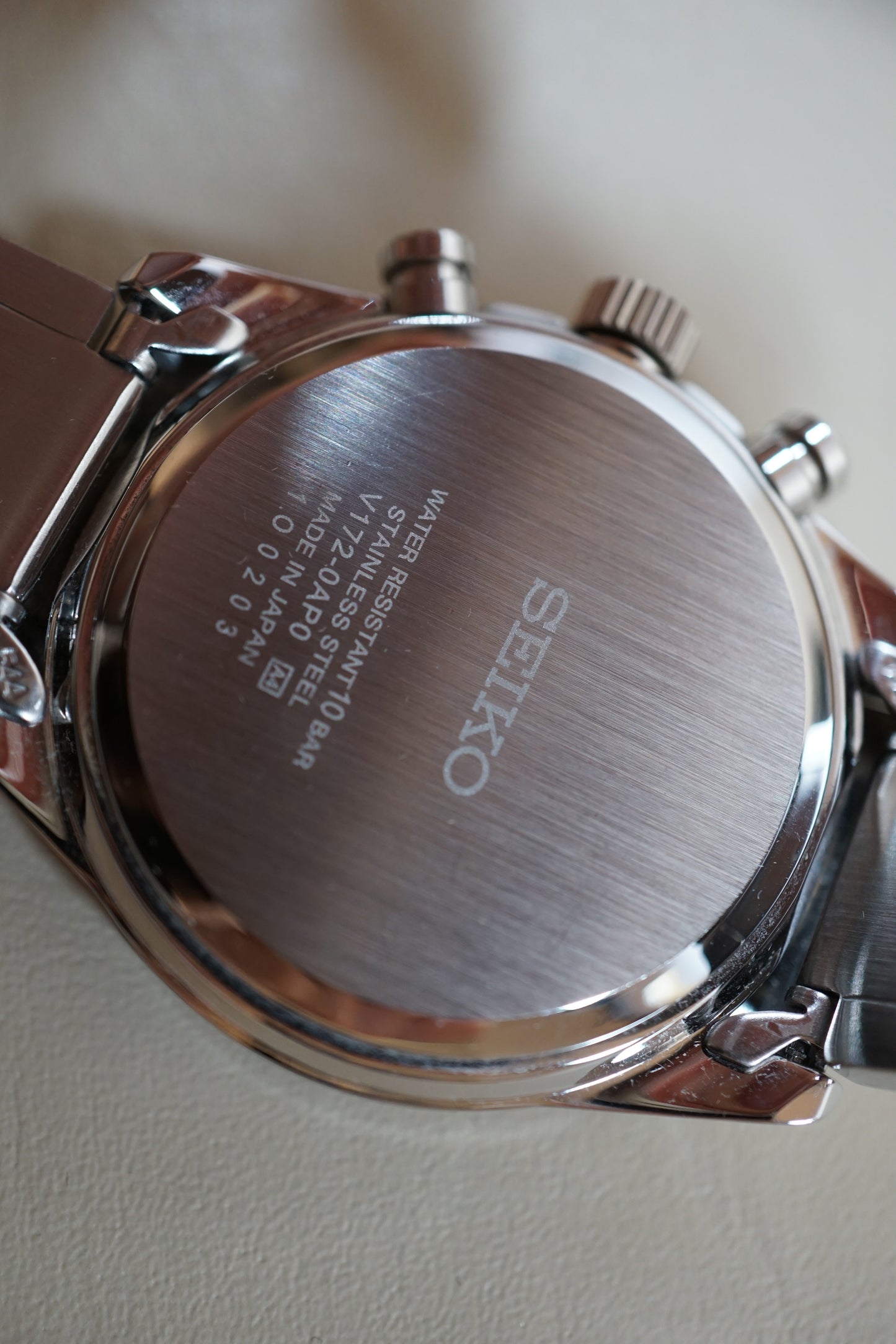 Seiko Spirit SBPY115 V172 Chonograph Blue Solar Quartz