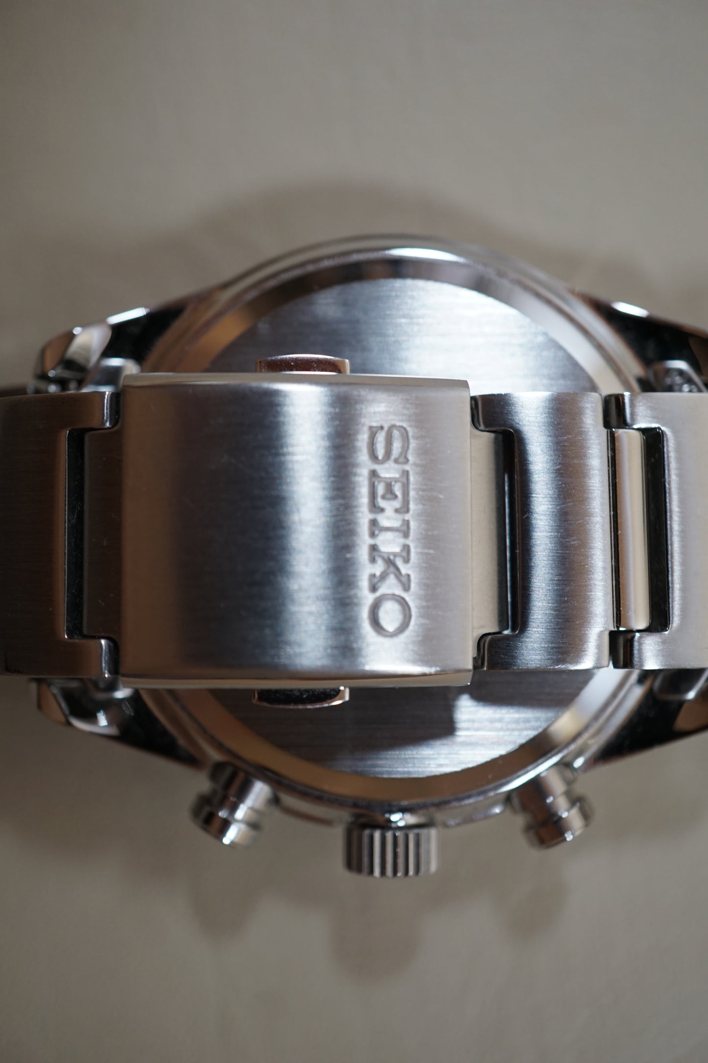 Seiko Spirit SBPY115 V172 Chonograph Blue Solar Quartz