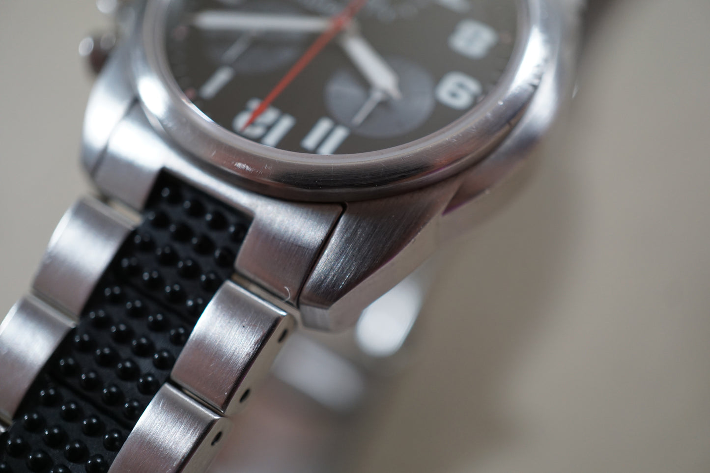 Hamilton Khaki 6303 Field Quartz Chronograph Crown Guard Midsize