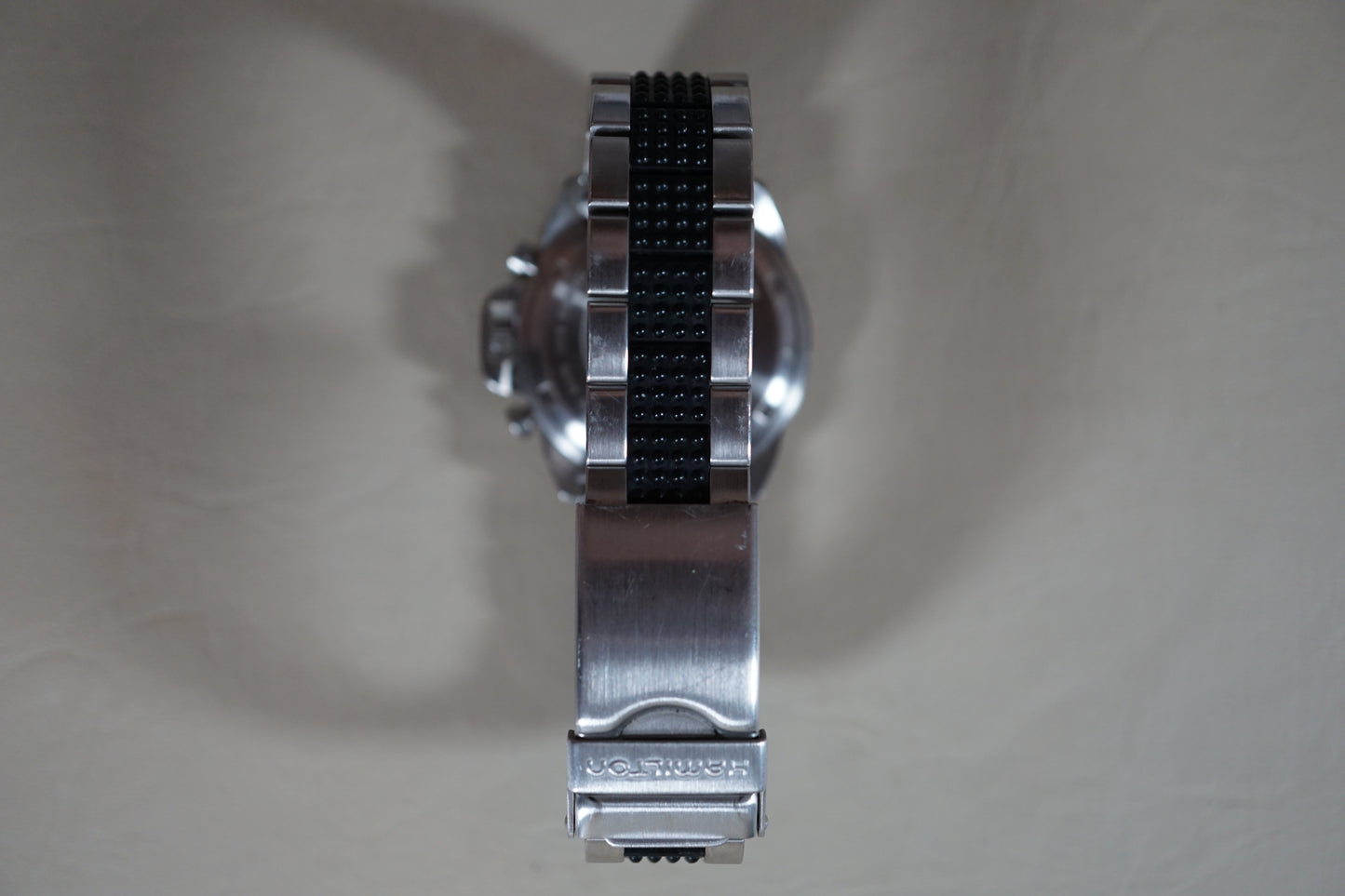 Hamilton Khaki 6303 Field Quartz Chronograph Crown Guard Midsize