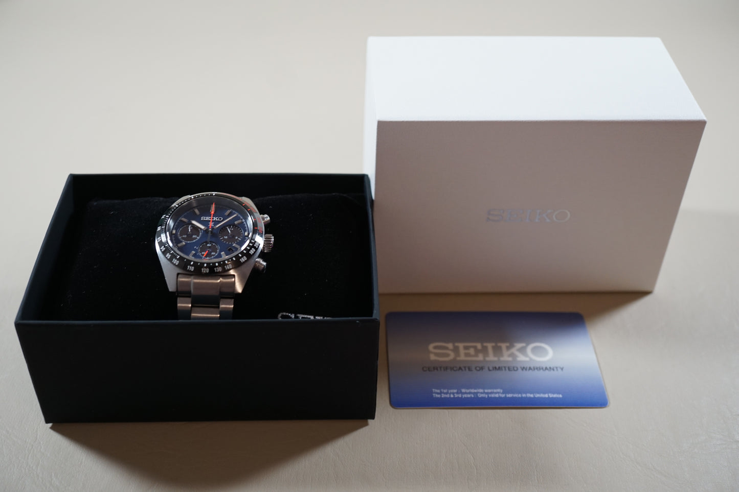 Seiko Prospex SSC815 V192 Speedtimer Solar Quartz Chronograph Blue