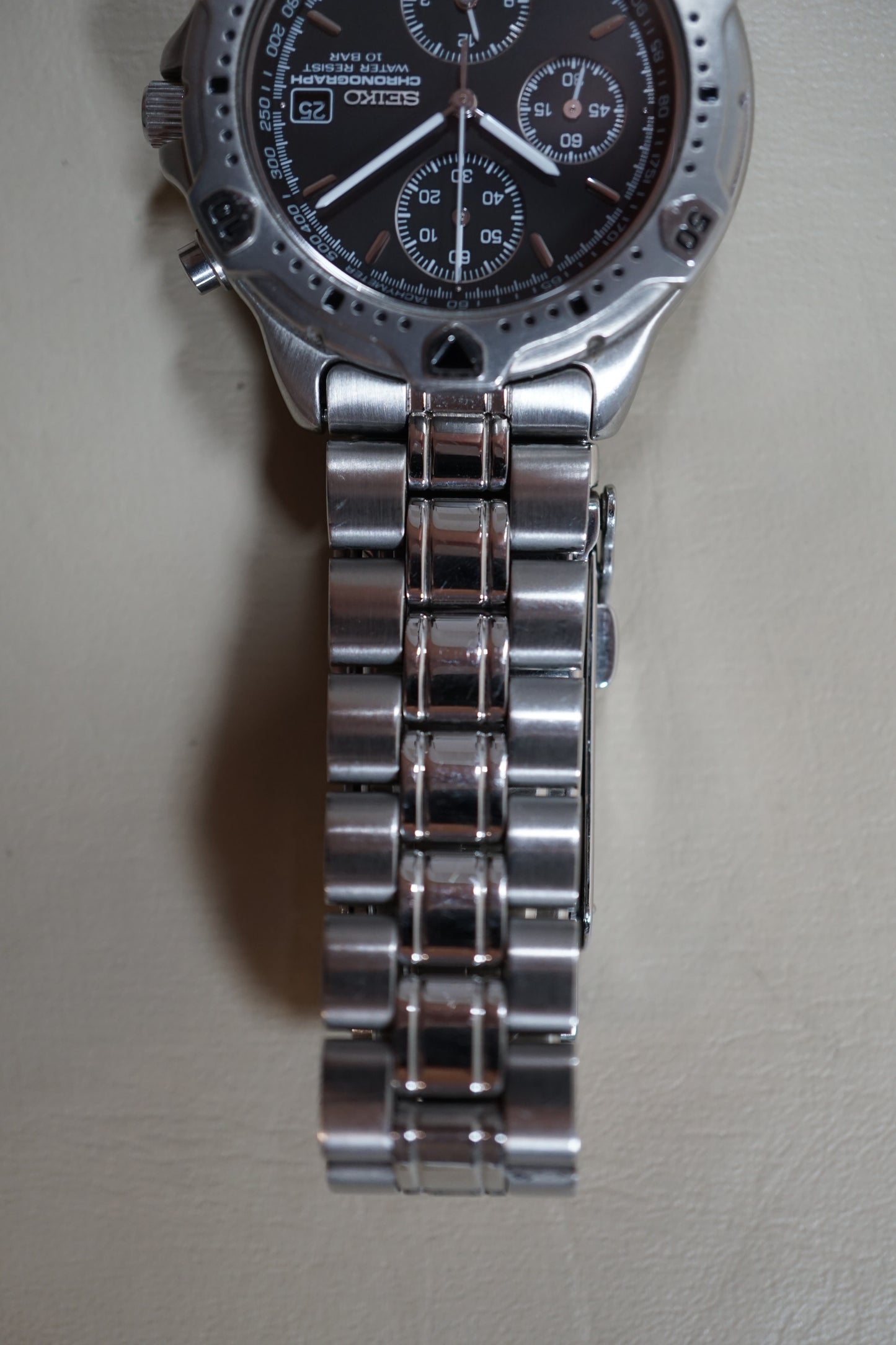 Seiko SBDP013 7T62 Black Dial "Speedmaster" Quartz Chronograph