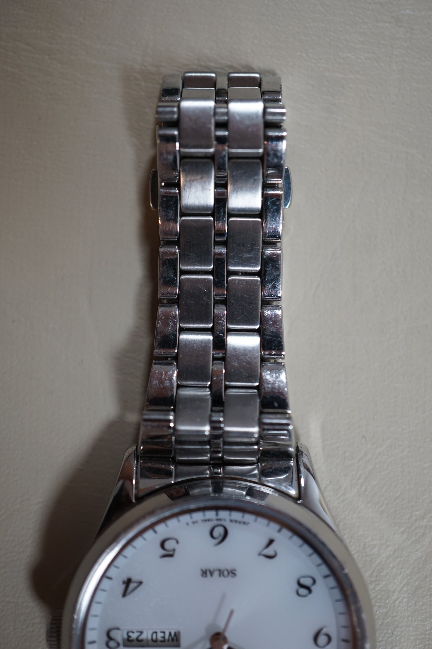 Seiko Spirit SBPX067 V158 White Dial Sapphire Solar Quartz