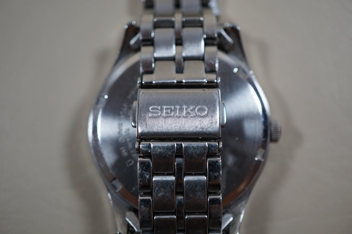 Seiko Spirit SBPX067 V158 White Dial Sapphire Solar Quartz