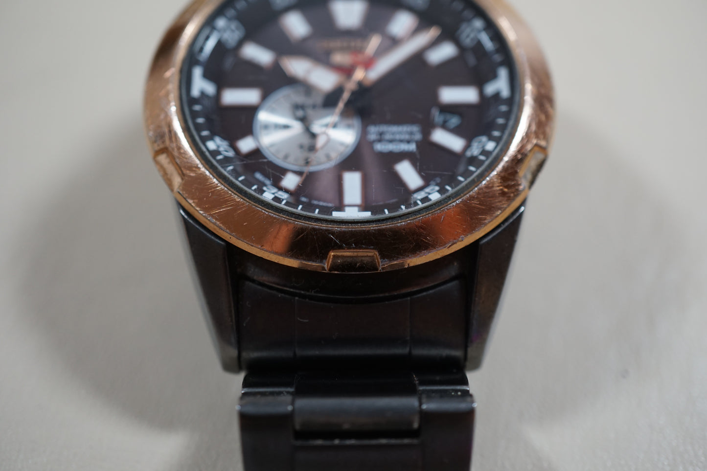Seiko 5 Sports SSA174J1 4R37 50th Anniversary Black Brown Automatic