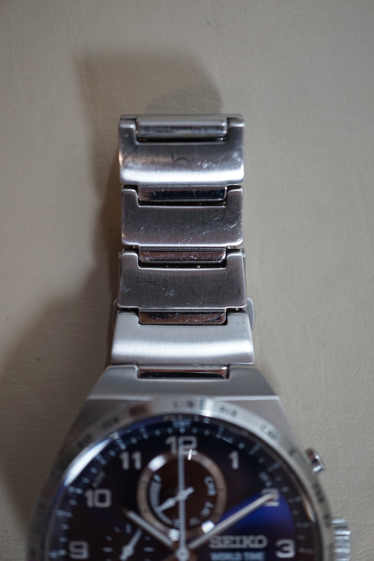 Seiko Spirit SBPJ023 V195 Sapphire Blue Dial Solar Quartz