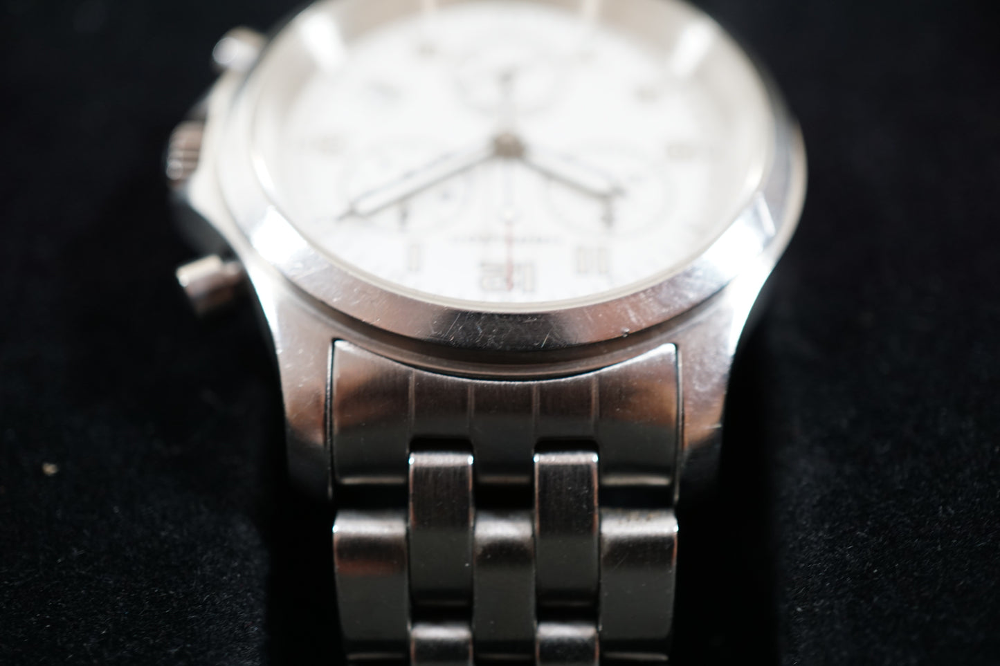 Hamilton Khaki 3832 Field Rare White Dial Military Chronograph Quartz