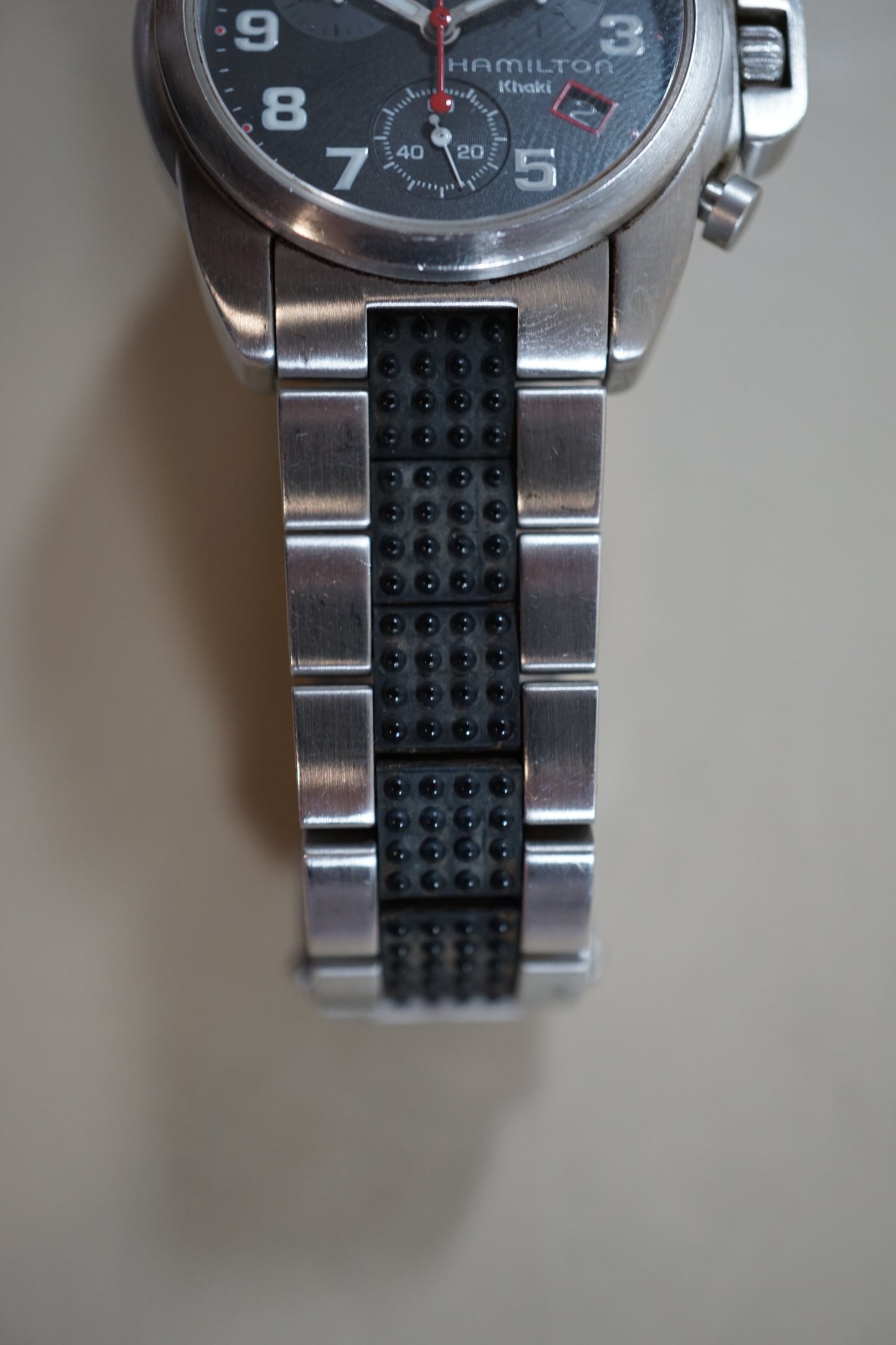 Hamilton Khaki 6303 Field Quartz Chronograph Crown Guard Midsize READ